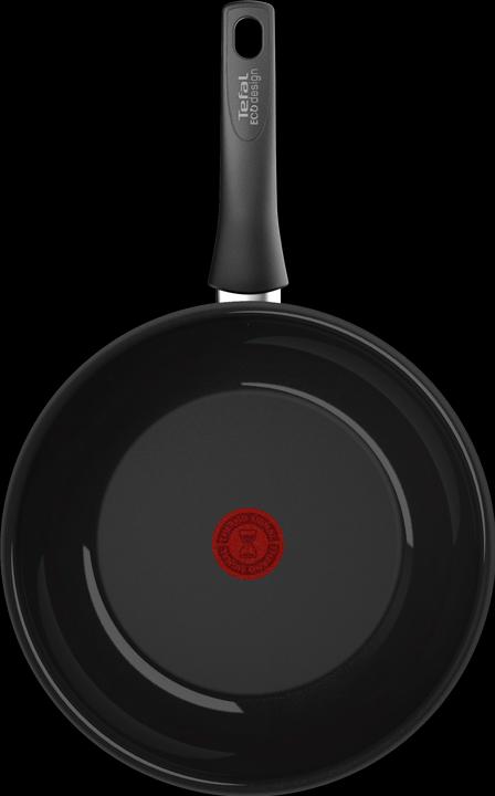 Image du produit Tefal Wok Poêle à frire Renew Black On 28cm (28 cm, Wok, Aluminium, Céramique)