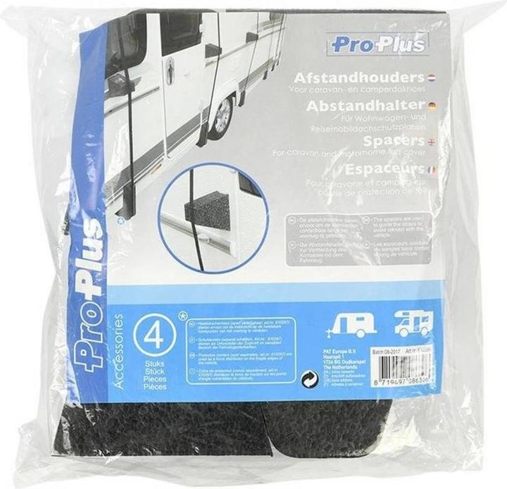 Actual product image ProPlus Spacer set of 4 pieces for caravan and motorhome roof protection tarpaulin
