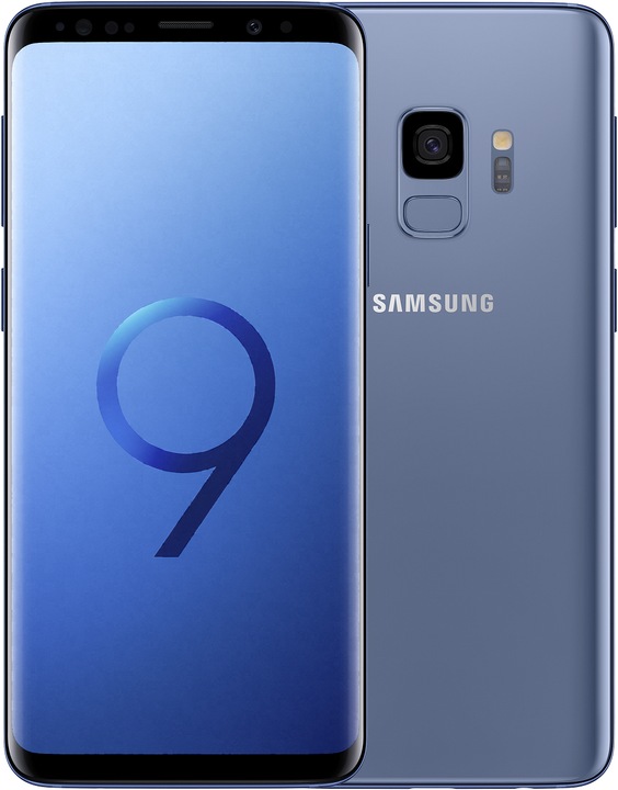 Samsung Galaxy S9 (64 GB, Coral Blue, 5.80", Hybrid Dual SIM, 12 Mpx, 4G)