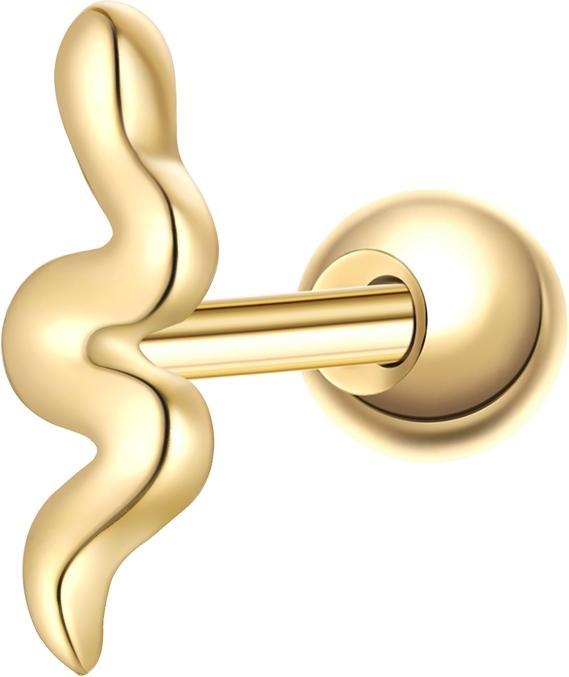 Image du produit Glanzstücke München Clous d'oreilles Femme Serpent Argent Sterling - 37446 (Argent Sterling)