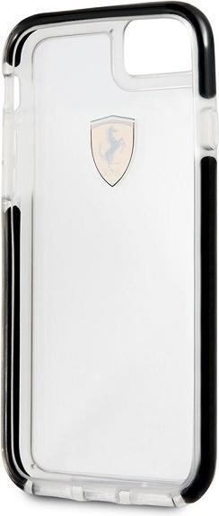Produktbild Ferrari hard case FEGLHCP7BK iPhone 7/8 SE2020 shockproof transparent black (Apple iPhone 7, Apple iPhone 8, Apple iPhone SE)