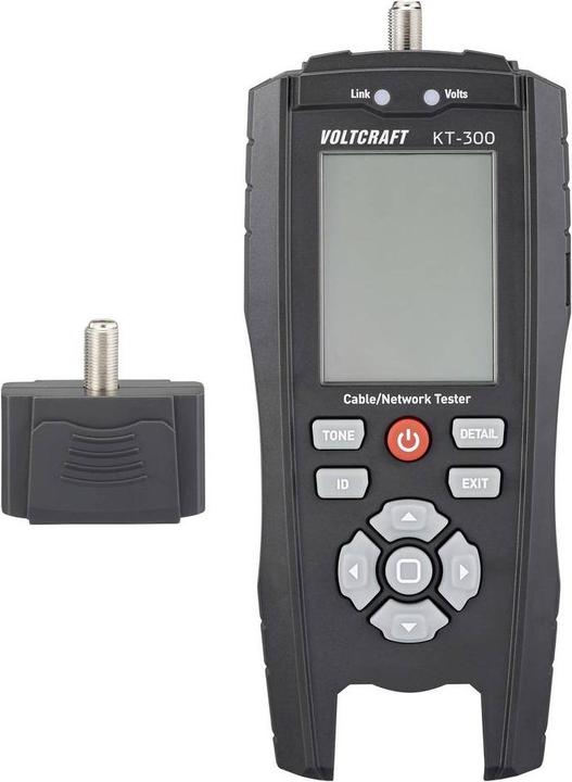 Produktbild Voltcraft Kabeltester VC-17497100 KT-300 Telekommunikation, Netzwerk (Kabeltester)