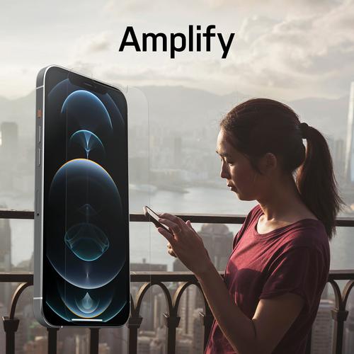 Produktbild OtterBox Amplify antimikrobiell Displayschutz (1 Stk., Apple iPhone 12 Pro Max)