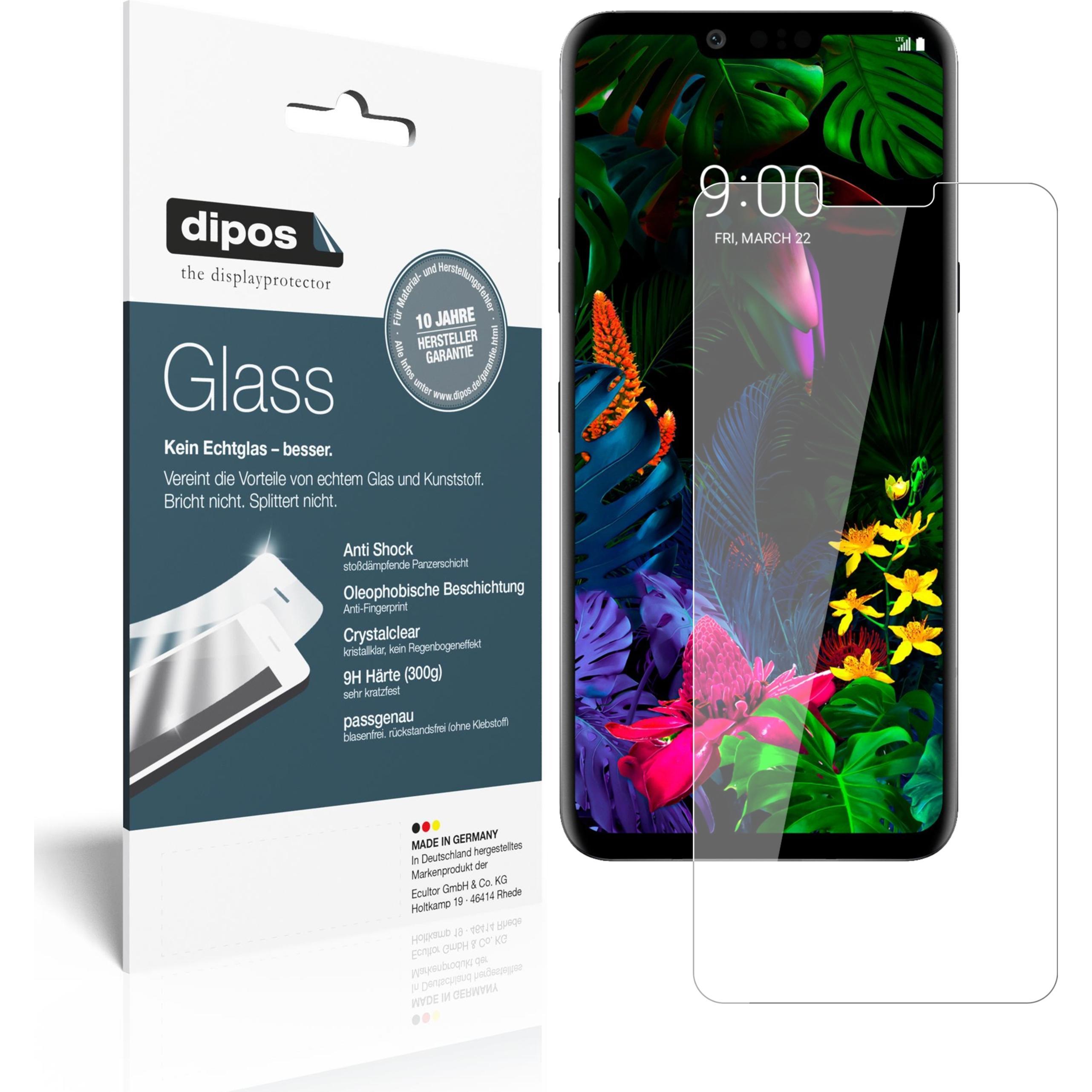 Dipos Displayschutz Anti-Shock (2 Stück, LG G8 ThinQ), Smartphone Schutzfolie, Transparent