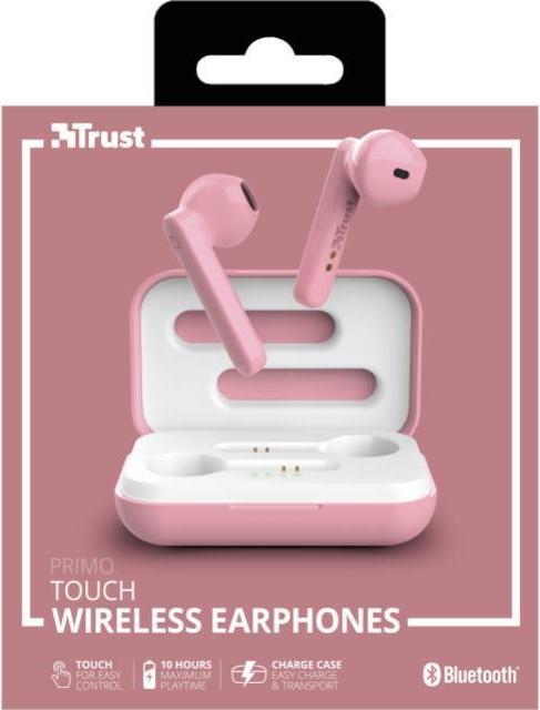 Produktbild Trust Primo Touch Bt Earphones Pink (12 h, Kabellos)