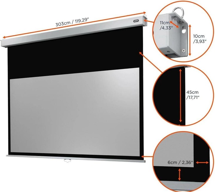 Actual product image Celexon Rollo Professional Plus (126", 16:9)