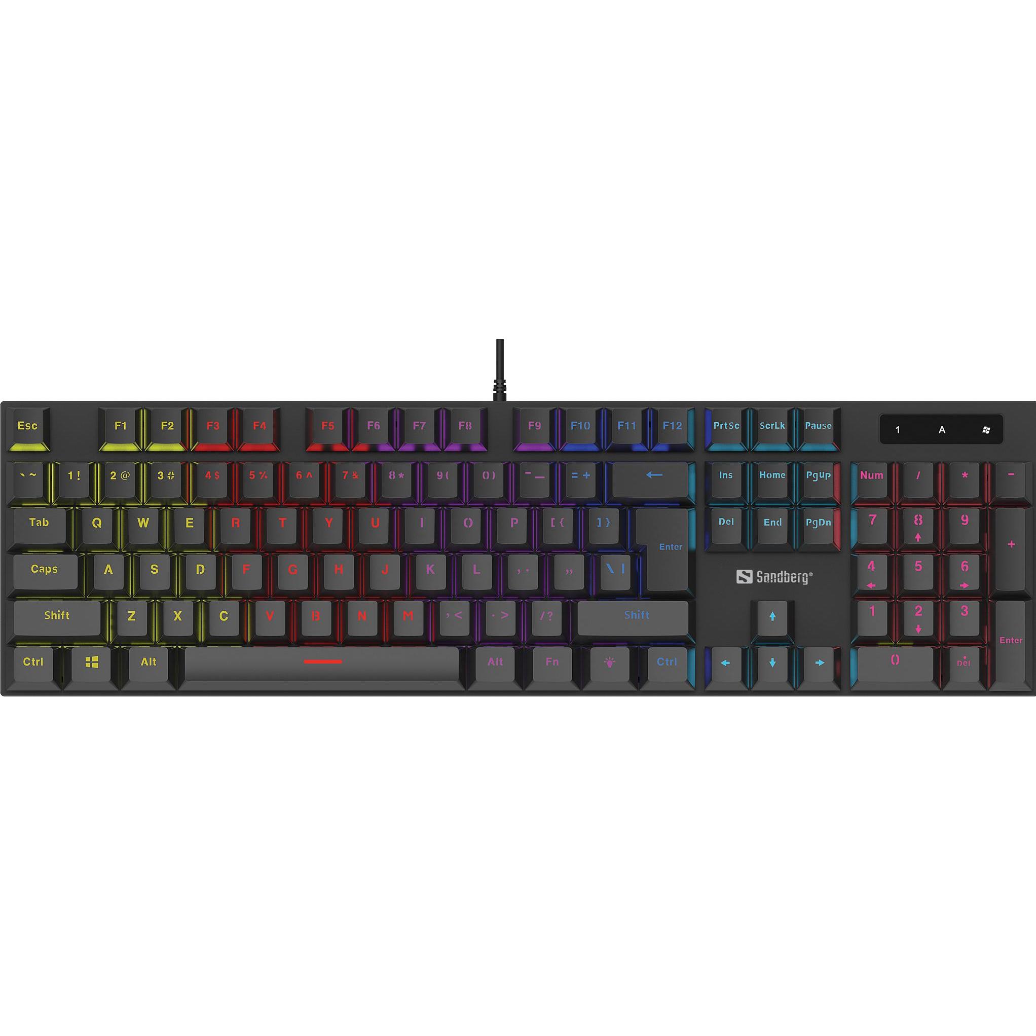 Thumbnail - Sandberg 640-31 (DE, Kabelgebunden), Tastatur, Schwarz
