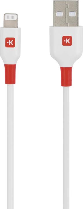 Skross Câble USB USB to Lightning Cable, 2,0m blanc (2 m, USB 2.0, 28 W)