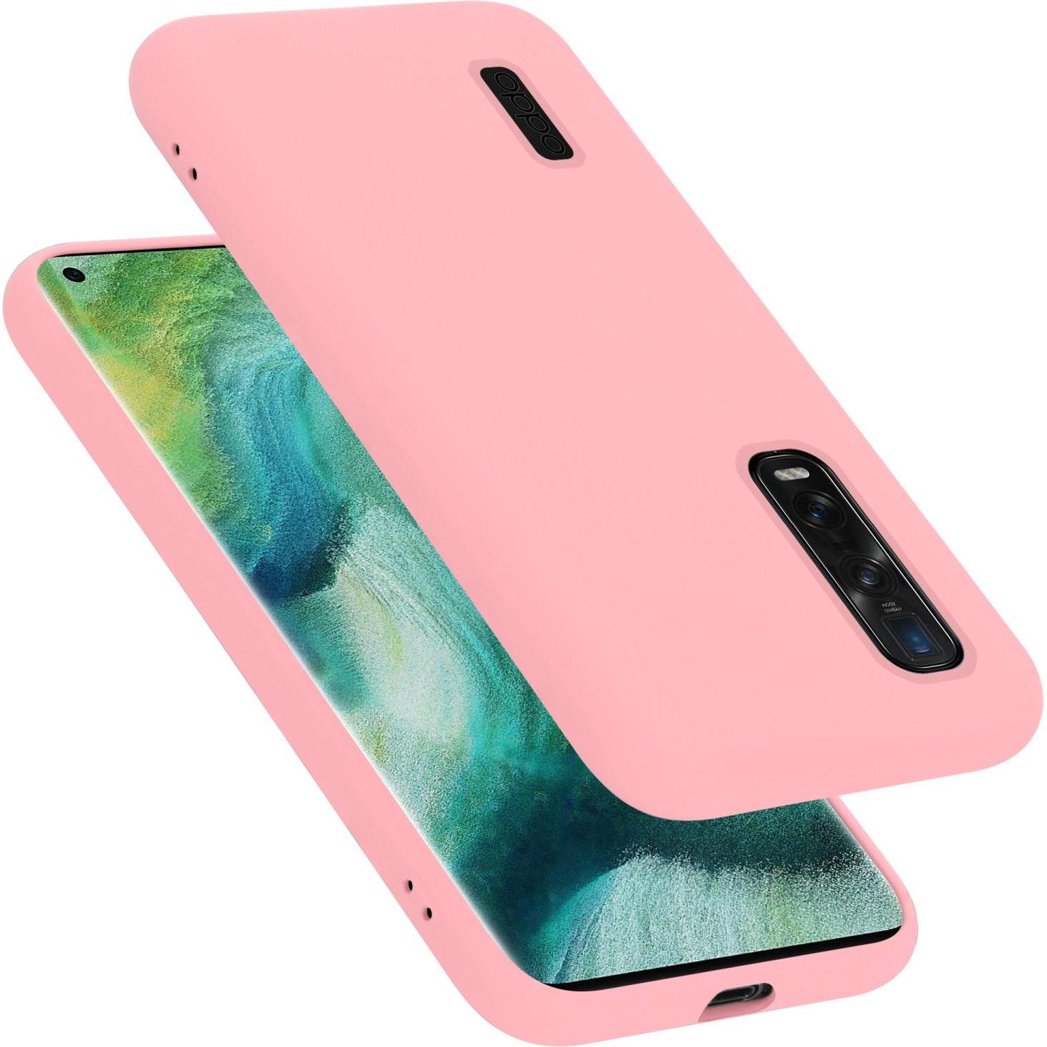 Thumbnail - Cadorabo TPU Liquid Silicone Case Hülle für Oppo FIND X2 PRO (Oppo Find X2 Pro), Smartphone Hülle, Rosa