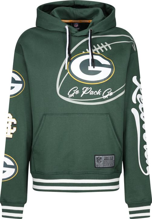 Immagine prodotto Recovered Re:felpa con cappuccio in pile - PATCHES Green Bay Packers (L)