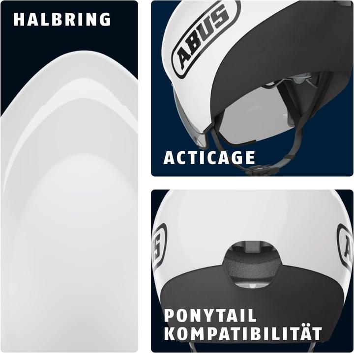 Produktbild Abus GameChanger TT 1.1 shiny white M (54 - 58 cm)