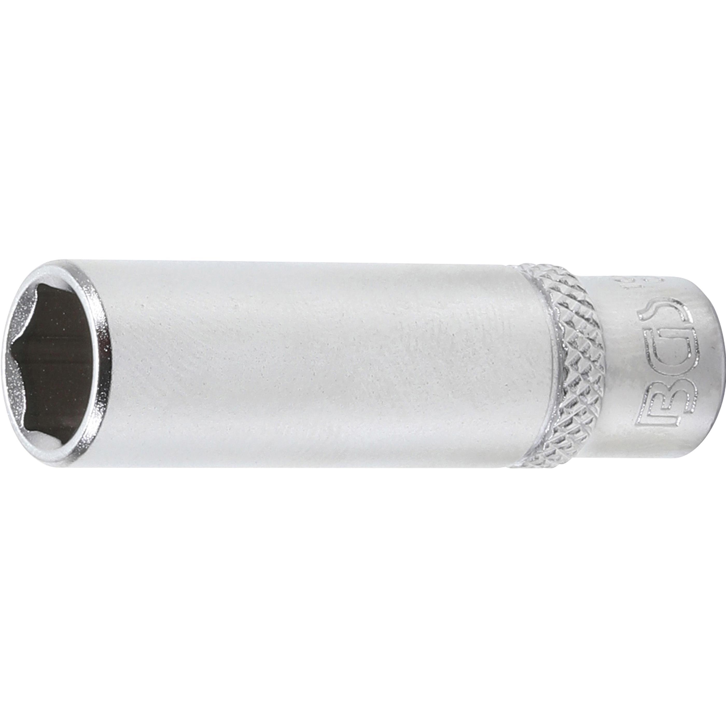 BGS, Steckschlüssel + Stecknuss, Steckschlüssel-Einsatz Sechskant, tief Antrieb Innenvierkant 6,3 mm (1/4") SW 3/8" (3/8...