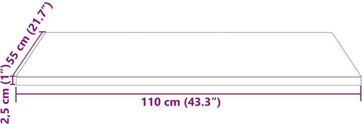 Produktbild VidaXL India (110 x 55 x 2.5 cm)