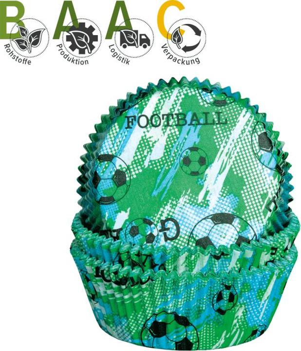 Produktbild Demmler Muffinförmchen - Fussball - 60 Stück (5 cm)