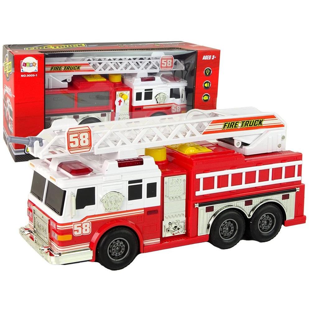 Lean Toys Feuerwehrauto mit Rotlicht und Sound