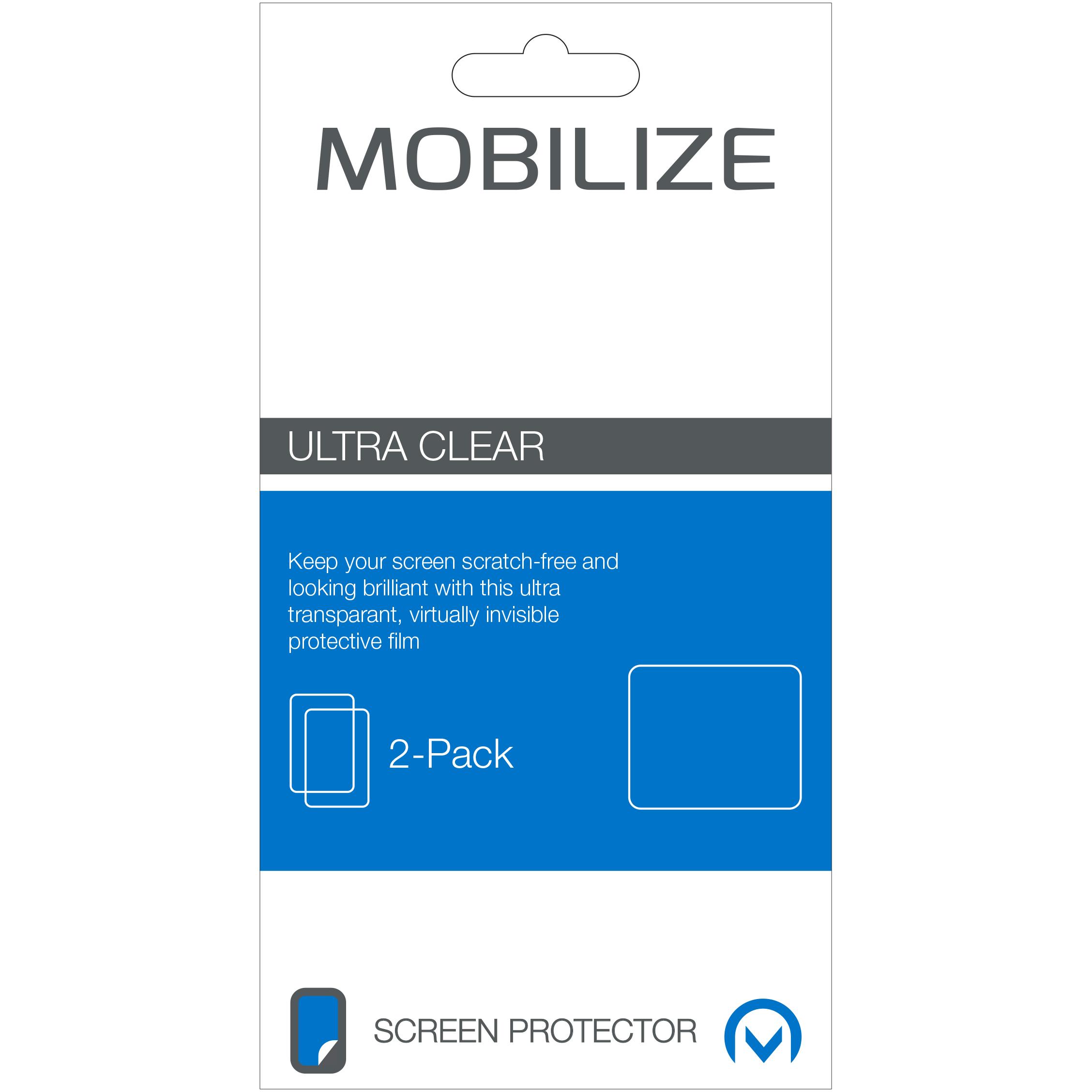 Mobilize Klarer 2er-Pack PET (2 Stück, 6x), Tablet Schutzfolie