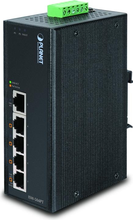 Immagine prodotto Planet Switch Ethernet industriale a 5 porte con 4 PoE -4075 (5 porte)