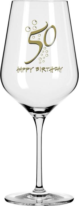 Produktbild Wate Weinglas Happy Birthday 50 (1 Glas, Rotweingläser, Weissweingläser)