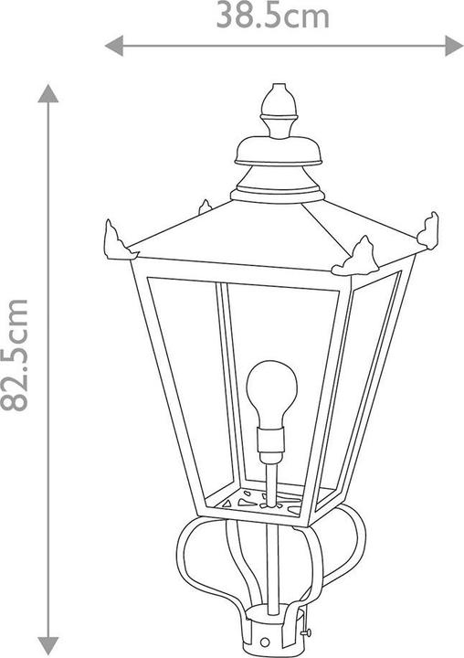 Actual product image Elstead Lighting Wilmslow outdoor floor lamp E27 83cm black, Made in UK (E27, IP20)