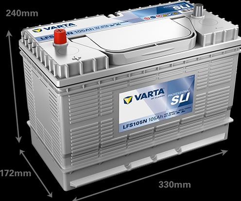 Varta Batterie LFS105N 12V 105Ah 800 EN (A) (12 V, 105 Ah)