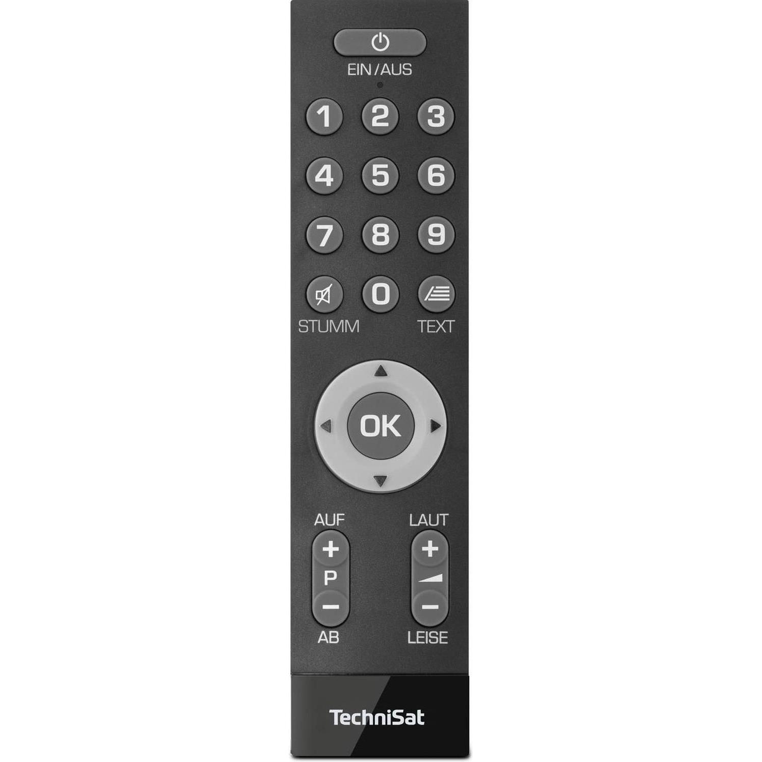 TechniSat IsiZapper (Universal Fernbedienung, Radio Frequency (RF)), Fernbedienung, Schwarz