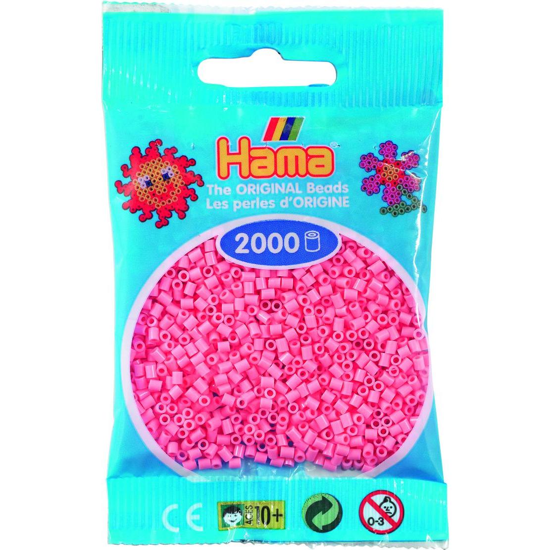 Hama mini perler 2000stk pink