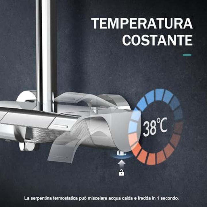 Actual product image Emke Thermostatic Shower Column