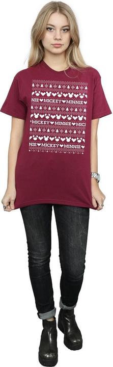 Produktbild Disney Mickey And Minnie Christmas Fair Isle TShirt (XXL)