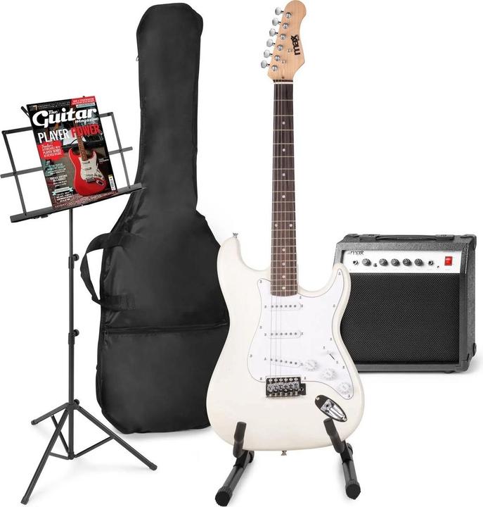 Produktbild Max E -Gitarre mit Gitarrenverstärker - Gigkit - Perfekt für Anfänger - inkl. (E-Gitarre, Ahorn, Linde)