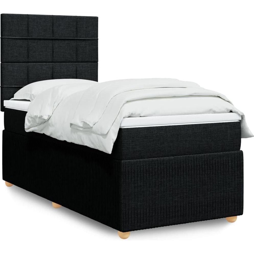 VidaXL, Bett, Bo x springbett mit Matratze 80 x 200 cm Stoff (80 x 200 cm)