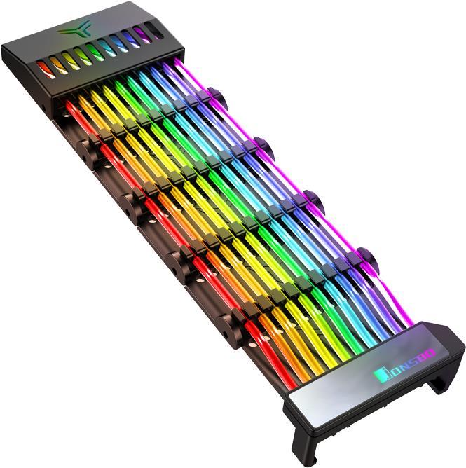 Actual product image Jonsbo DY-1 ARGB lighting for mainboard power cable (RGB)