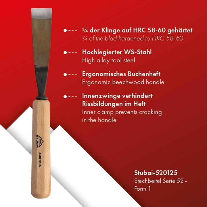 Actual product image Stubai Chisel (25 mm)