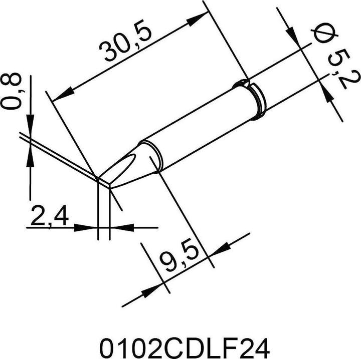 Produktbild Kurtz Ersa Lötspitze 2,4mm meisselförmig (Lötspitze)