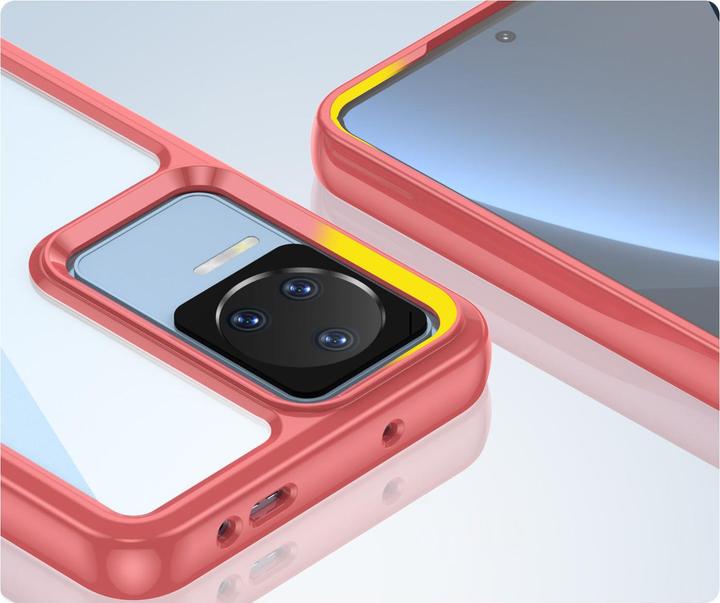 Actual product image Hurtel Outer Space Case Xiaomi Poco F4 5G cover with a flexible frame red (Xiaomi Poco M4 5G)