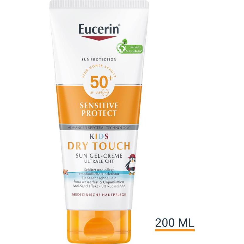 Thumbnail - Eucerin, Sonnencreme, SUN KIDS Sensitive Protect Dry Touch LSF 50+ (Sonnencreme, SPF 50+, 200 ml, 230 g)