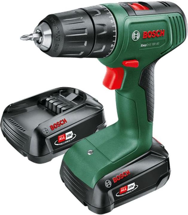 Avvitatore a batteria EasyDrill 18V-40, 2 pacchi batteria PBA 1