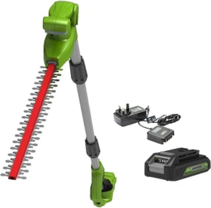Greenworks 24V Lange Heggenschaar Met Batterij en Oplader - Gen 2 (Fonctionnement sur piles)