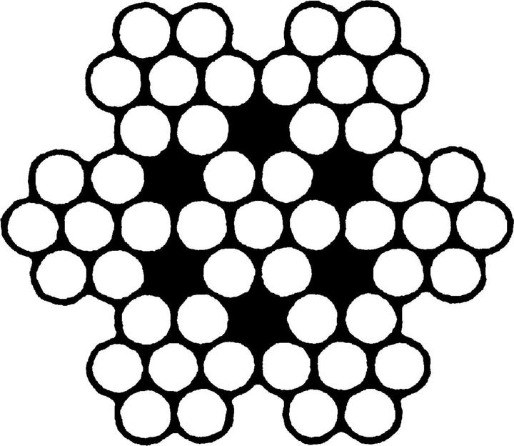 Produktbild Dörner + Helmer Ruck-Zuck Edelstahlseil Seil ø 4 mm Länge 20 m für Haltezwecke geeignet EN12385 (20 m)