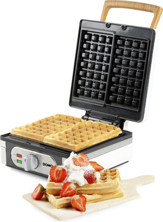 Produktbild Domo WAFFELEISEN – POWDER WHITE Waffeleisen Weiss