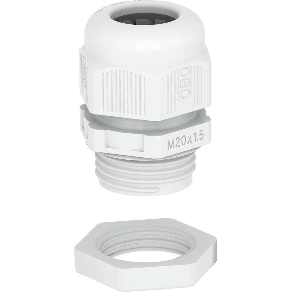 OBO Bettermann, Kabelverbindung, 2022764 Kabelverschraubung 1.5 mm Kunststoff, PA Lichtgrau 50 S