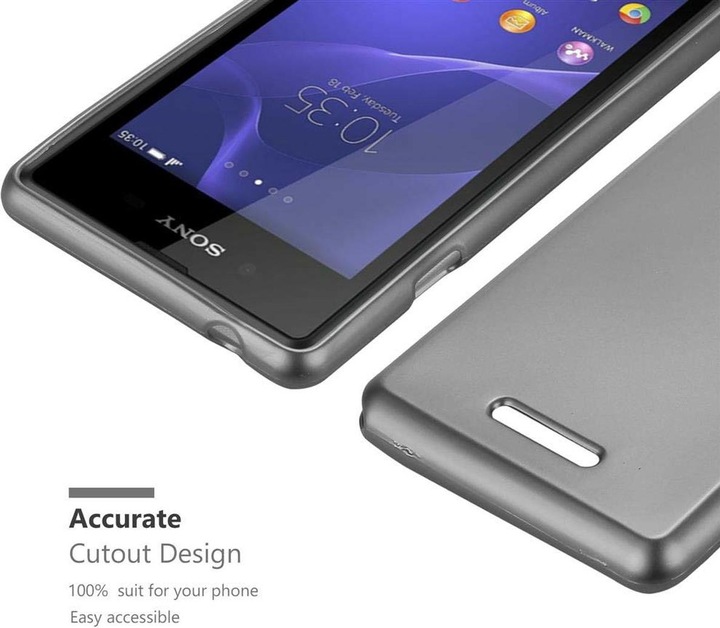 Produktbild Cadorabo TPU Matt Metallic Cover (Sony Xperia E3)