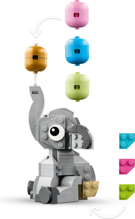 Produktbild LEGO Schwebender Baby-Elefant (40814, LEGO Classic)