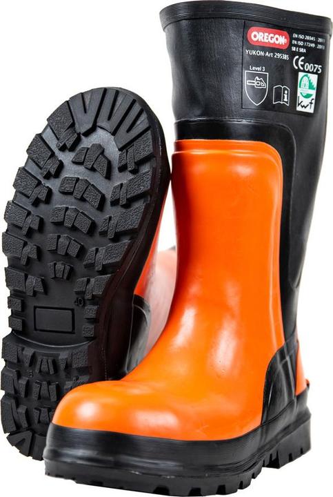 Produktbild Oregon Yukon Schnittschutz Gummistiefel Klasse 3 mit Stahlkappe Gr. 42 (42)