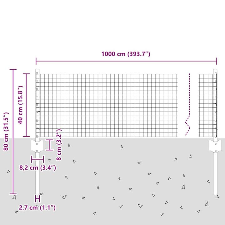 Produktbild vidaXL Aussenbarriere