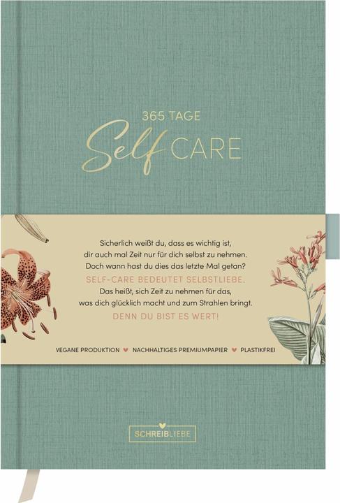 Produktbild Self-Care Tagebuch Mint (1 Tag / 2 Seiten)