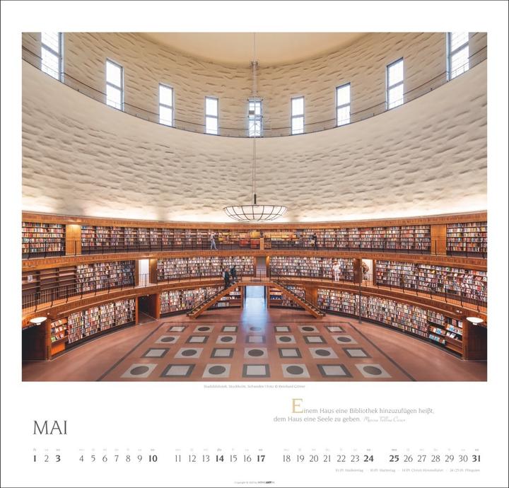 Actual product image Welt der Bibliotheken Kalender 2026 (Special)