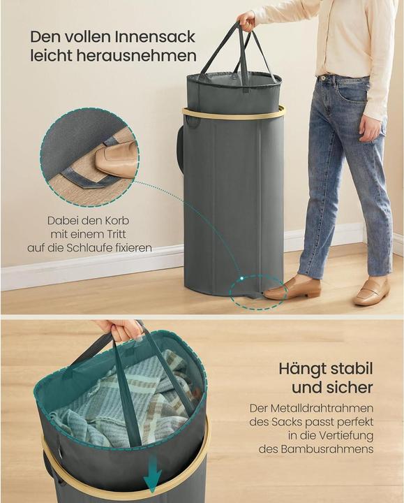Image du produit Songmics Panier à linge (90 l)