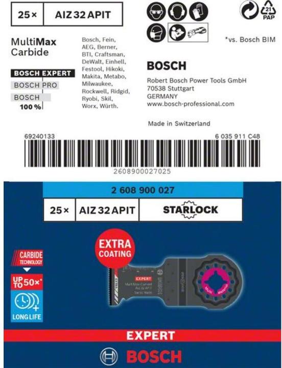 Produktbild Bosch Professional Zubehör Expert MultiMax AIZ 32 APIT
