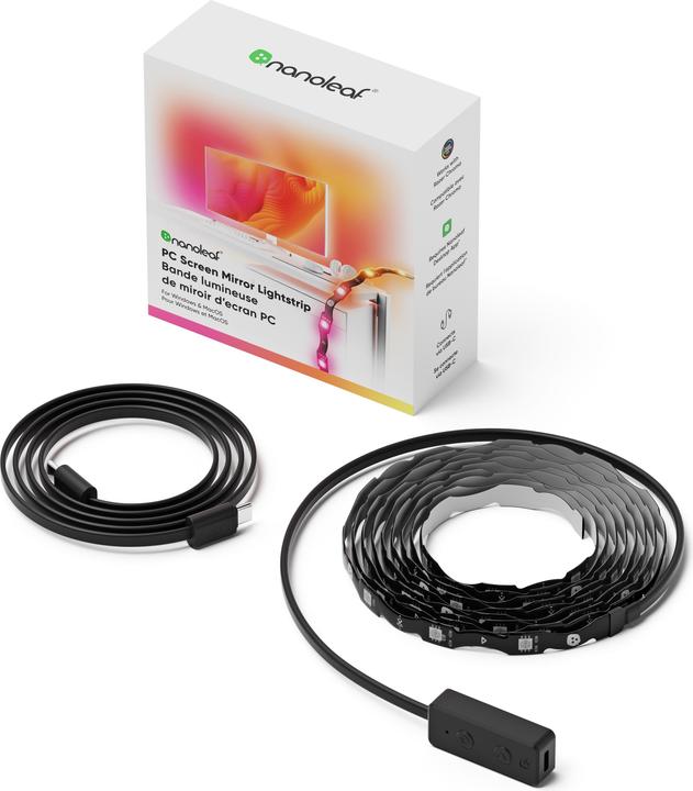 Nanoleaf Bandeau lumineux 4D PC Screen Mirror (Multicolore, 250 cm, Intérieur)