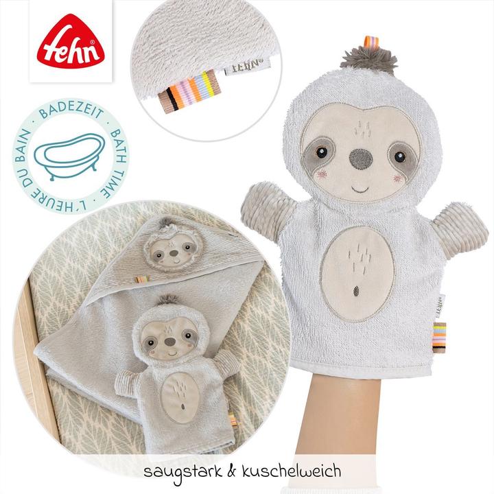 Produktbild Fehn Kapuzenbadetücher & Handtücher 2-tlg. Bade-Set - Kapuzenbadetuch & Waschhandschuh